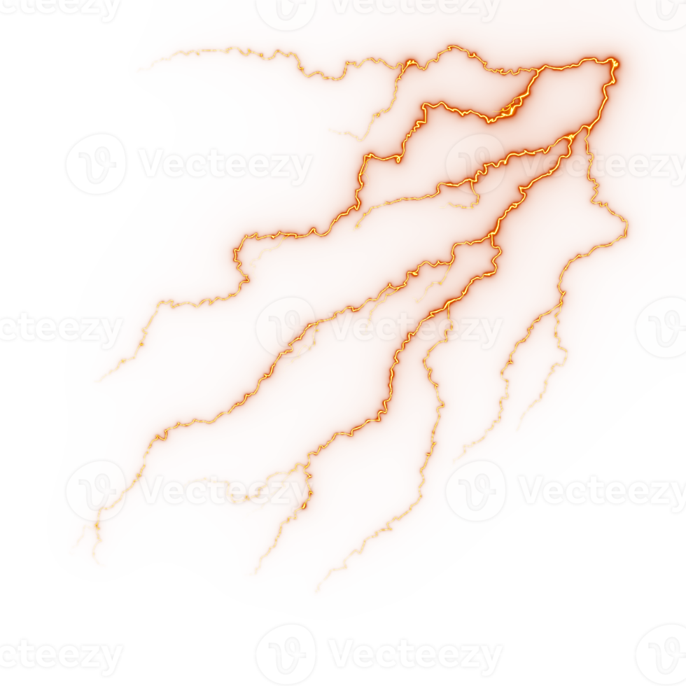 Abstract lightning strike png