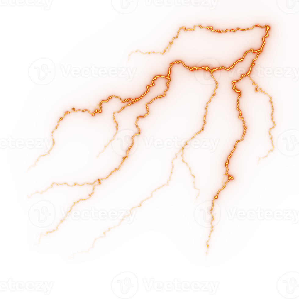 Abstract lightning strike png