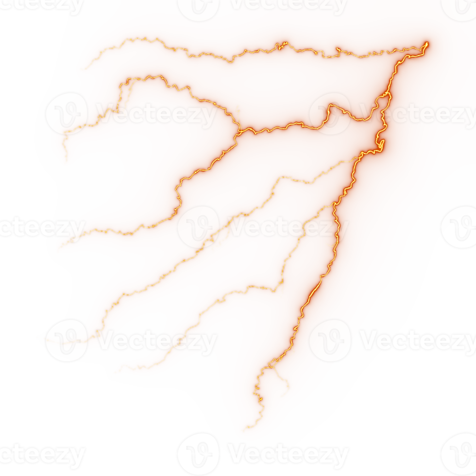 Abstract lightning strike png