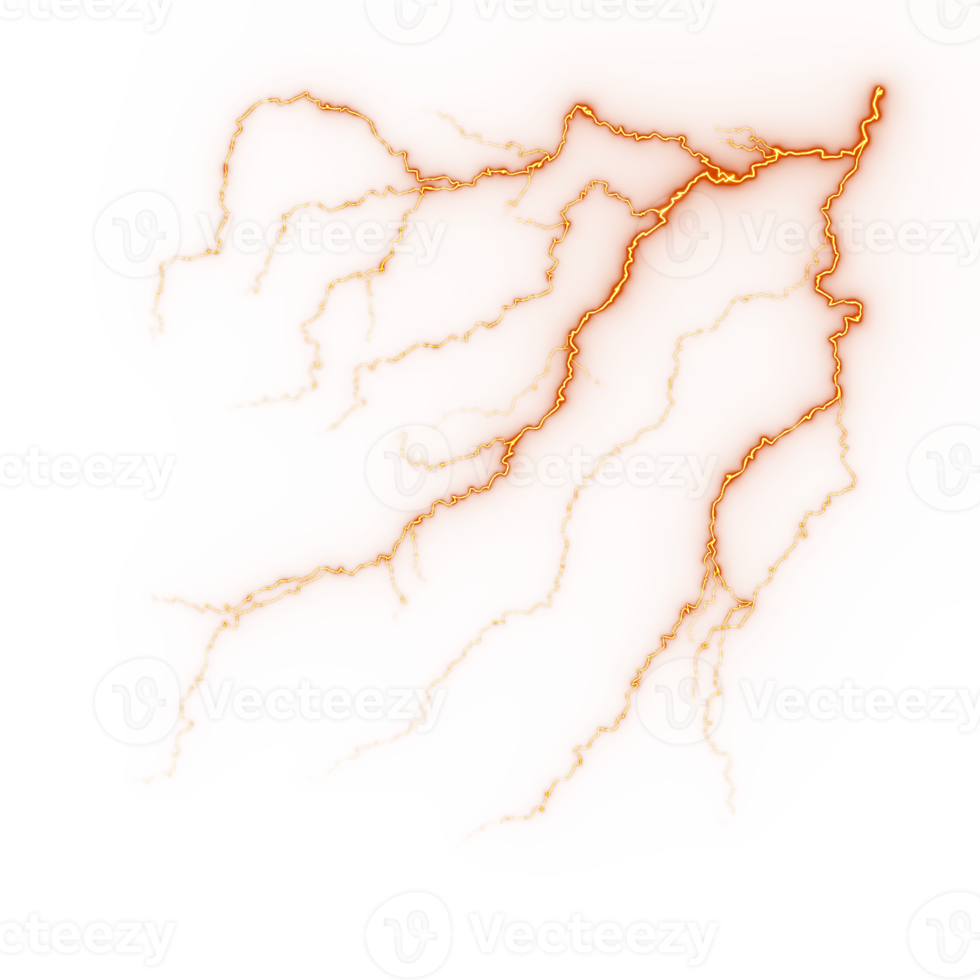 Abstract lightning strike png