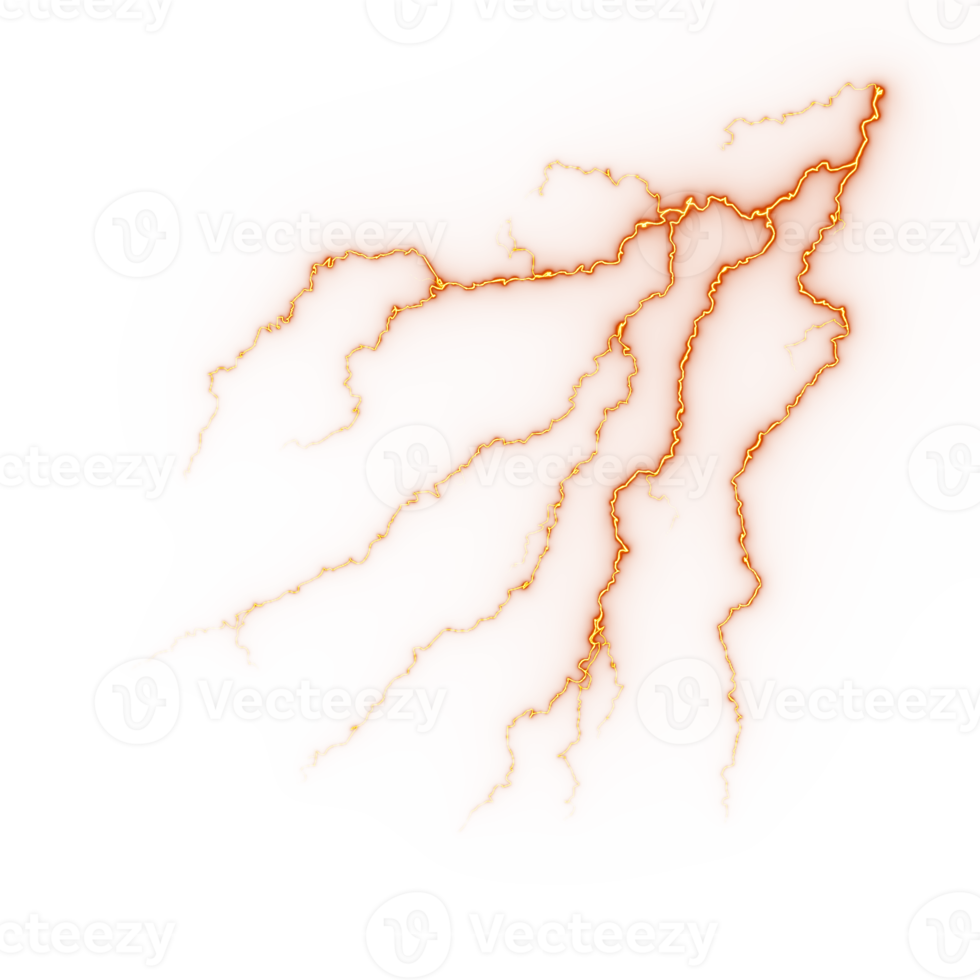 Abstract lightning strike png