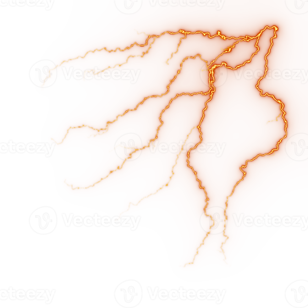 Abstract lightning strike png