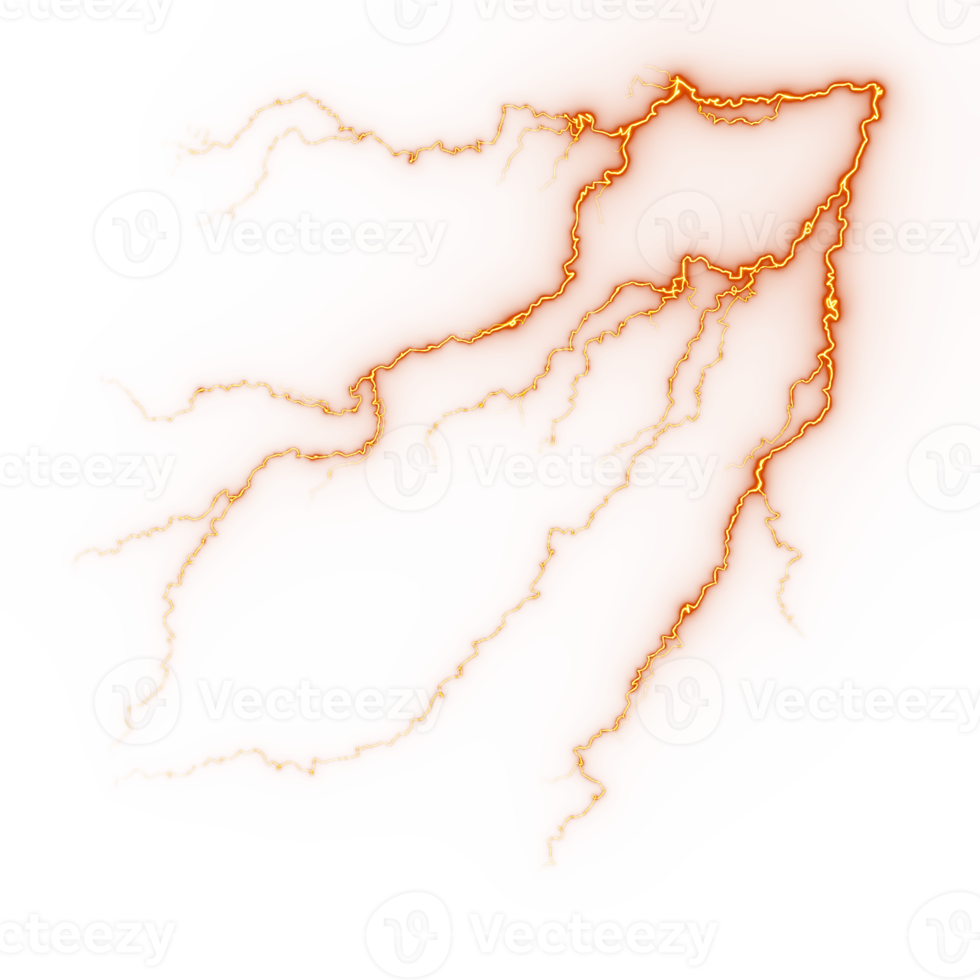 Abstract lightning strike png