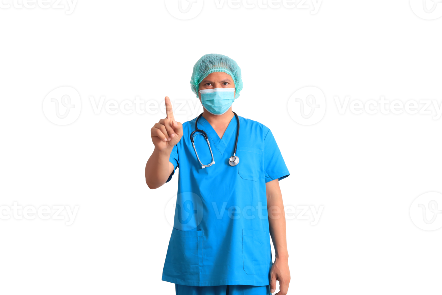 male doctor wearing blue suit png