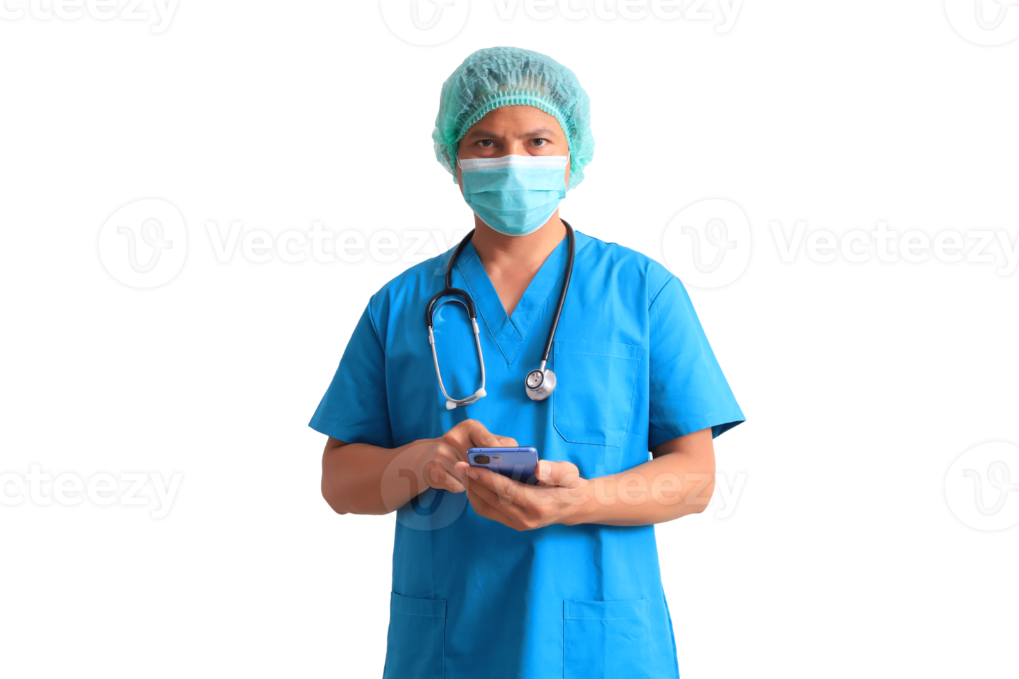 mannetje dokter vervelend blauw pak png