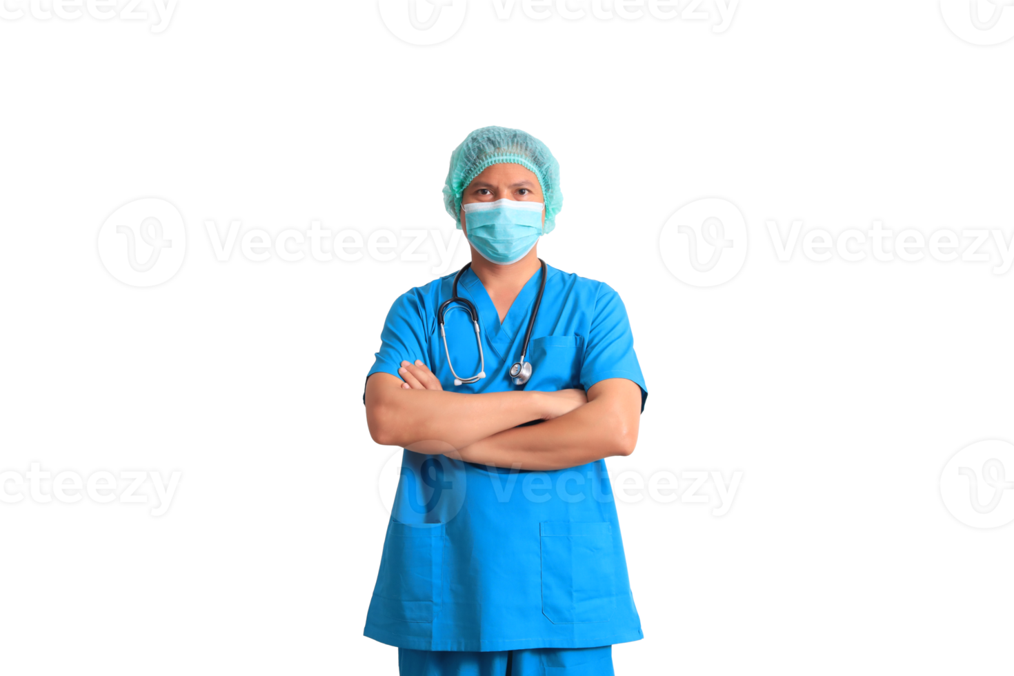 male doctor wearing blue suit png