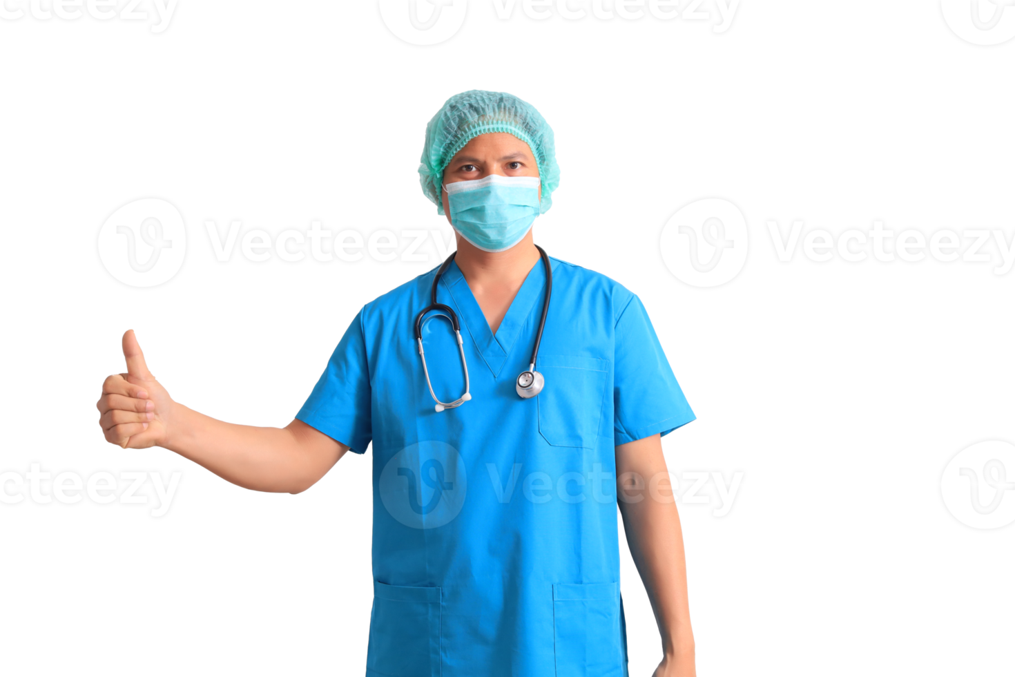 male doctor wearing blue suit png
