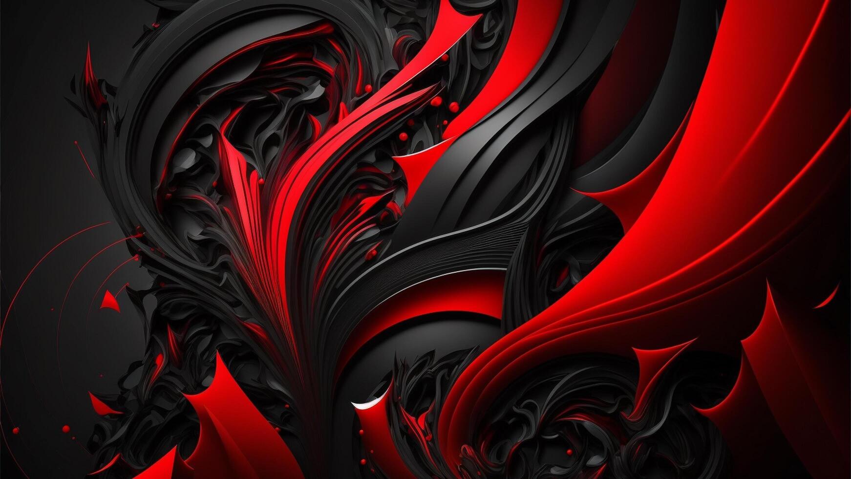 3D Abstract Red and Black Background by can be use as facebook cover photo