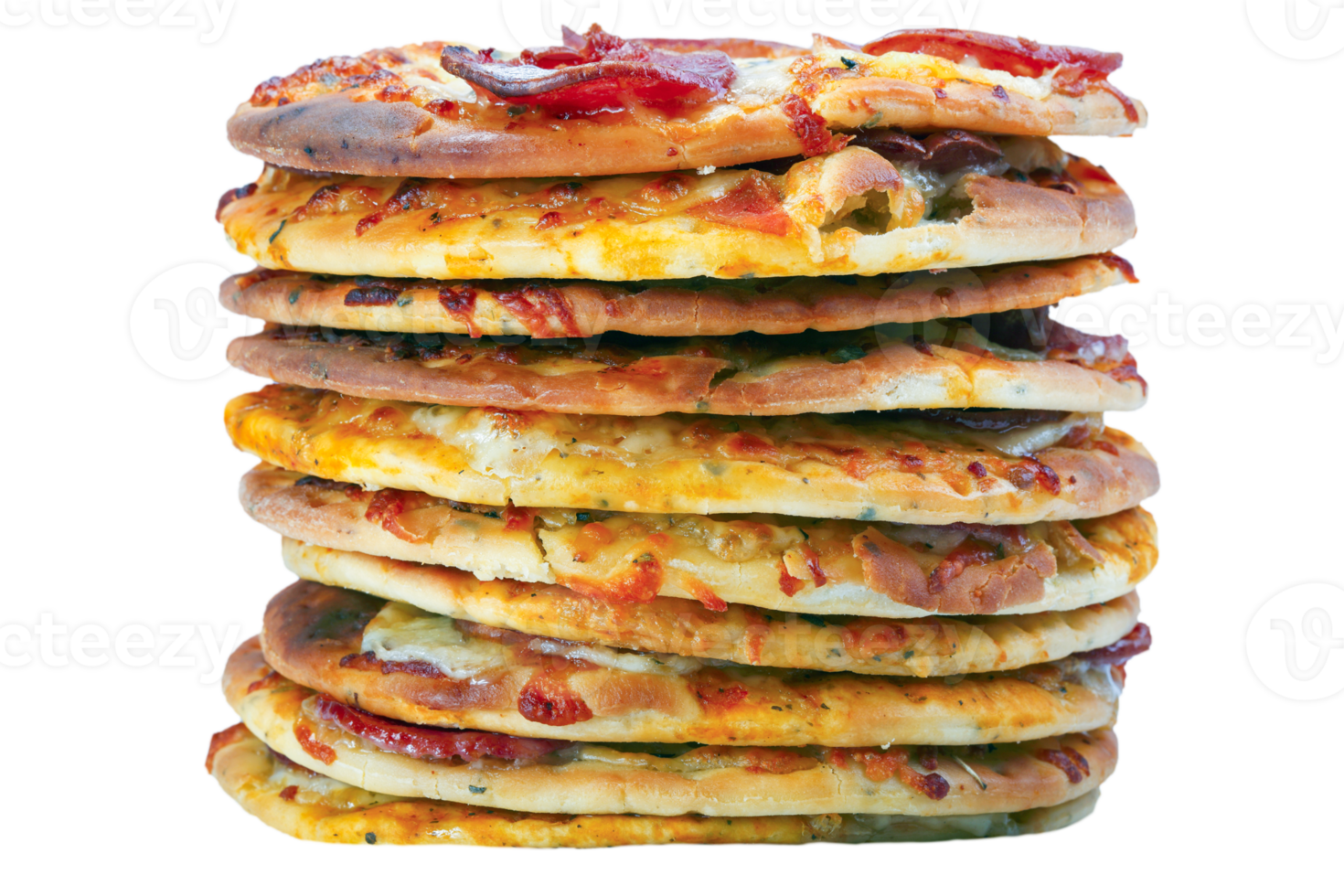 Pile of mini pizzas png