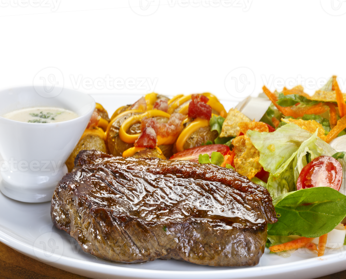 Picanha with  potato and vegetables png