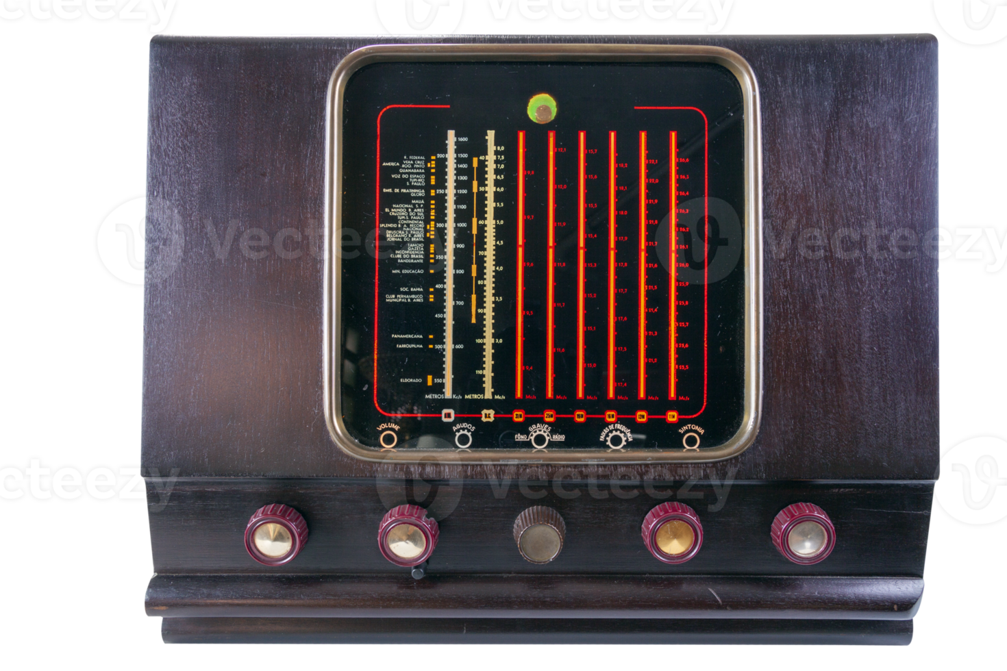 velho rádio vintage png