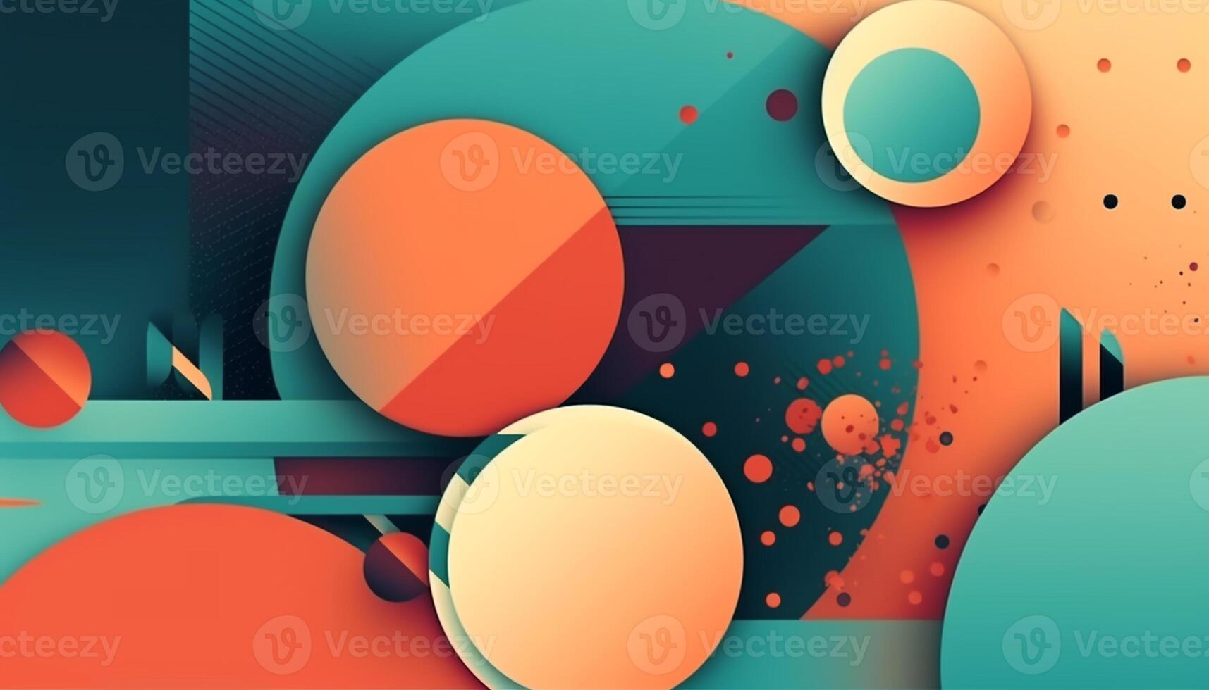 Simple minimalist retro color trendy background abstract colorful wallpaper and backdrop. Artistic digital art 3d rendering geometric line stripe bar element design material. photo