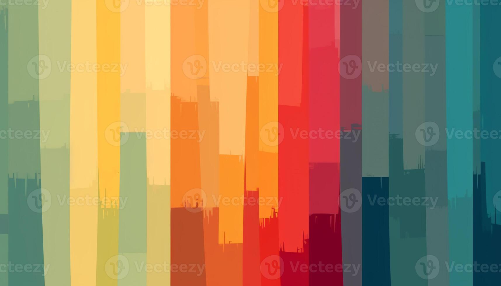 Simple minimalist retro color trendy background abstract colorful wallpaper and backdrop. Artistic digital art 3d rendering geometric line stripe bar element design material. photo