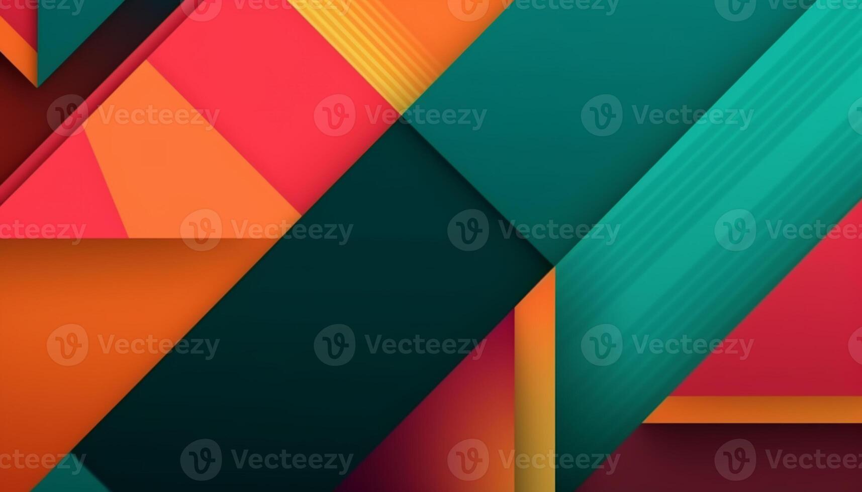 Simple minimalist retro color trendy background abstract colorful wallpaper and backdrop. Artistic digital art 3d rendering geometric line stripe bar element design material. photo