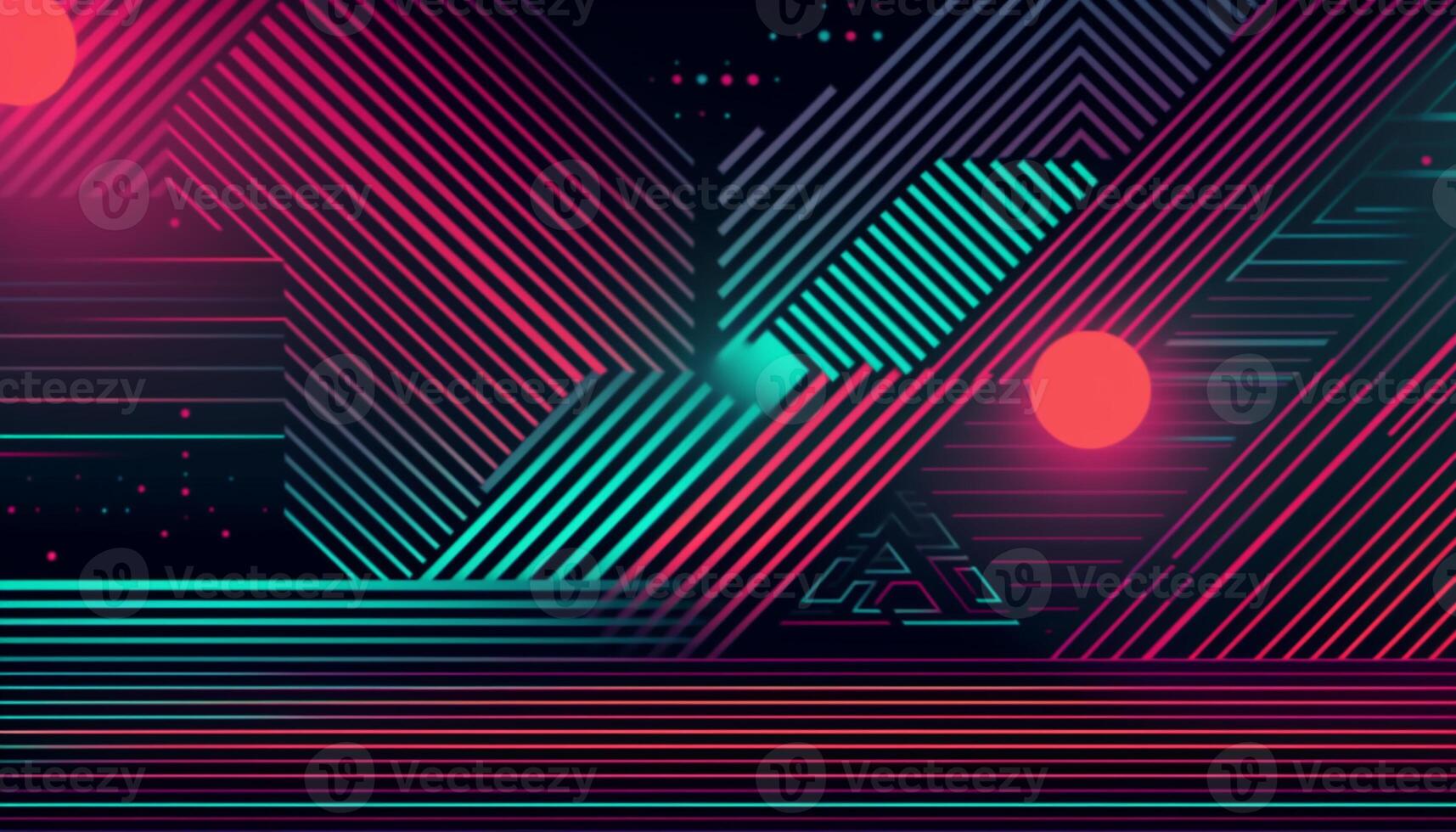 Simple minimalist retro color trendy background abstract colorful wallpaper and backdrop. Artistic digital art 3d rendering geometric line stripe bar element design material. photo