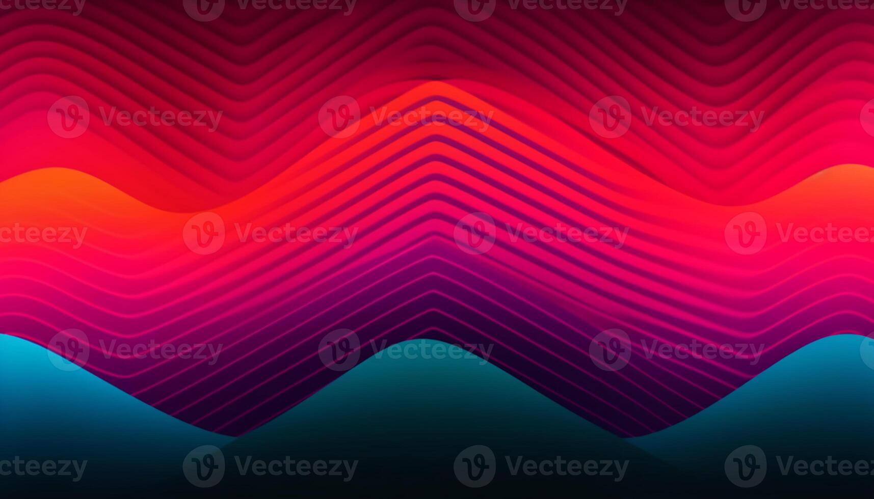 Simple minimalist retro color trendy background abstract colorful wallpaper and backdrop. Artistic digital art 3d rendering geometric line stripe bar element design material. Panoramic mountain wave. photo