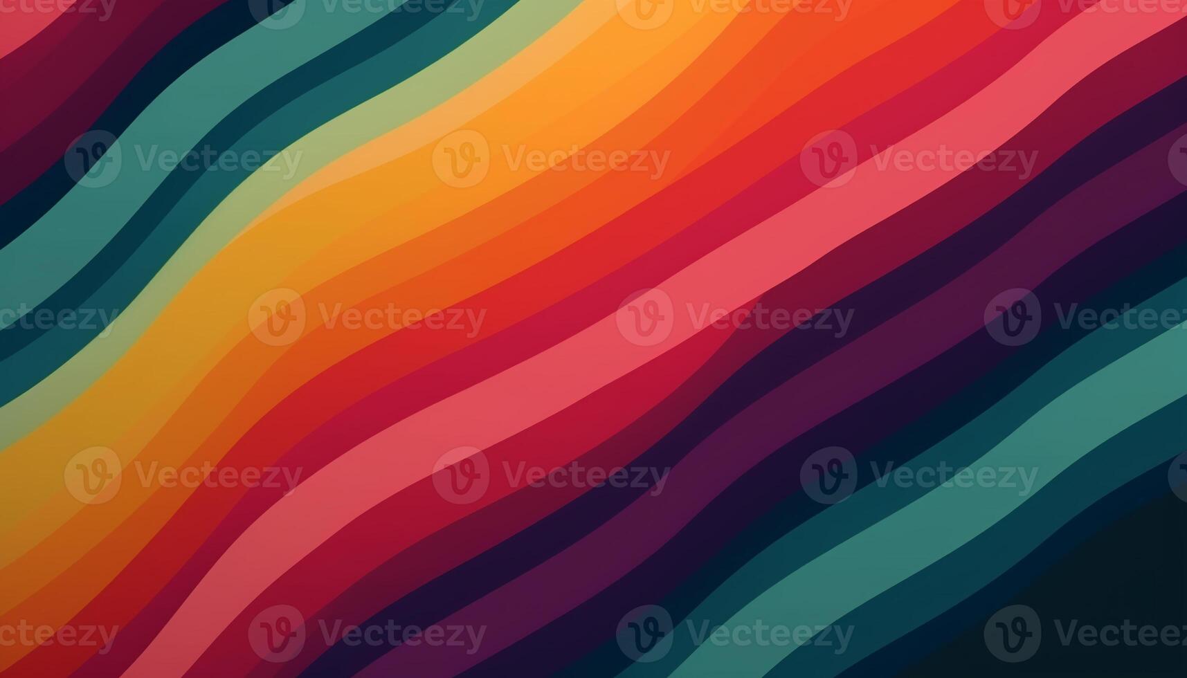 Simple minimalist retro color trendy background abstract colorful wallpaper and backdrop. Artistic digital art 3d rendering geometric line stripe bar element design material. Wave. photo