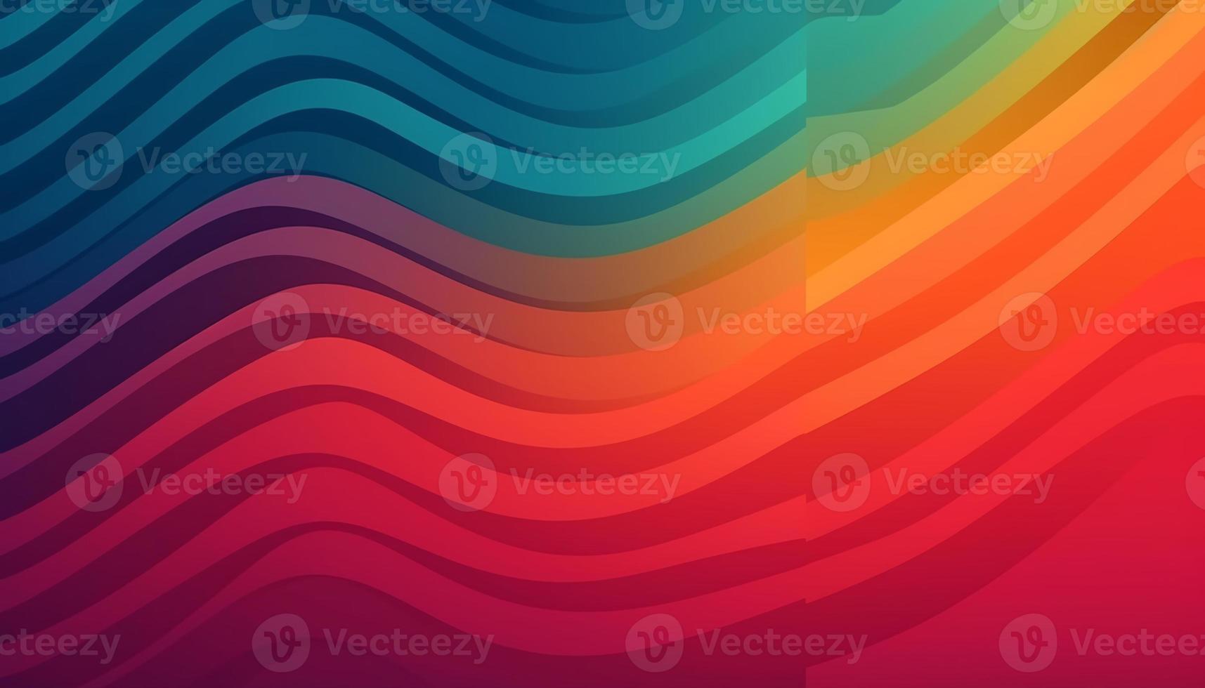Simple minimalist retro color trendy background abstract colorful wallpaper and backdrop. Artistic digital art 3d rendering geometric line stripe bar element design material. wave. photo