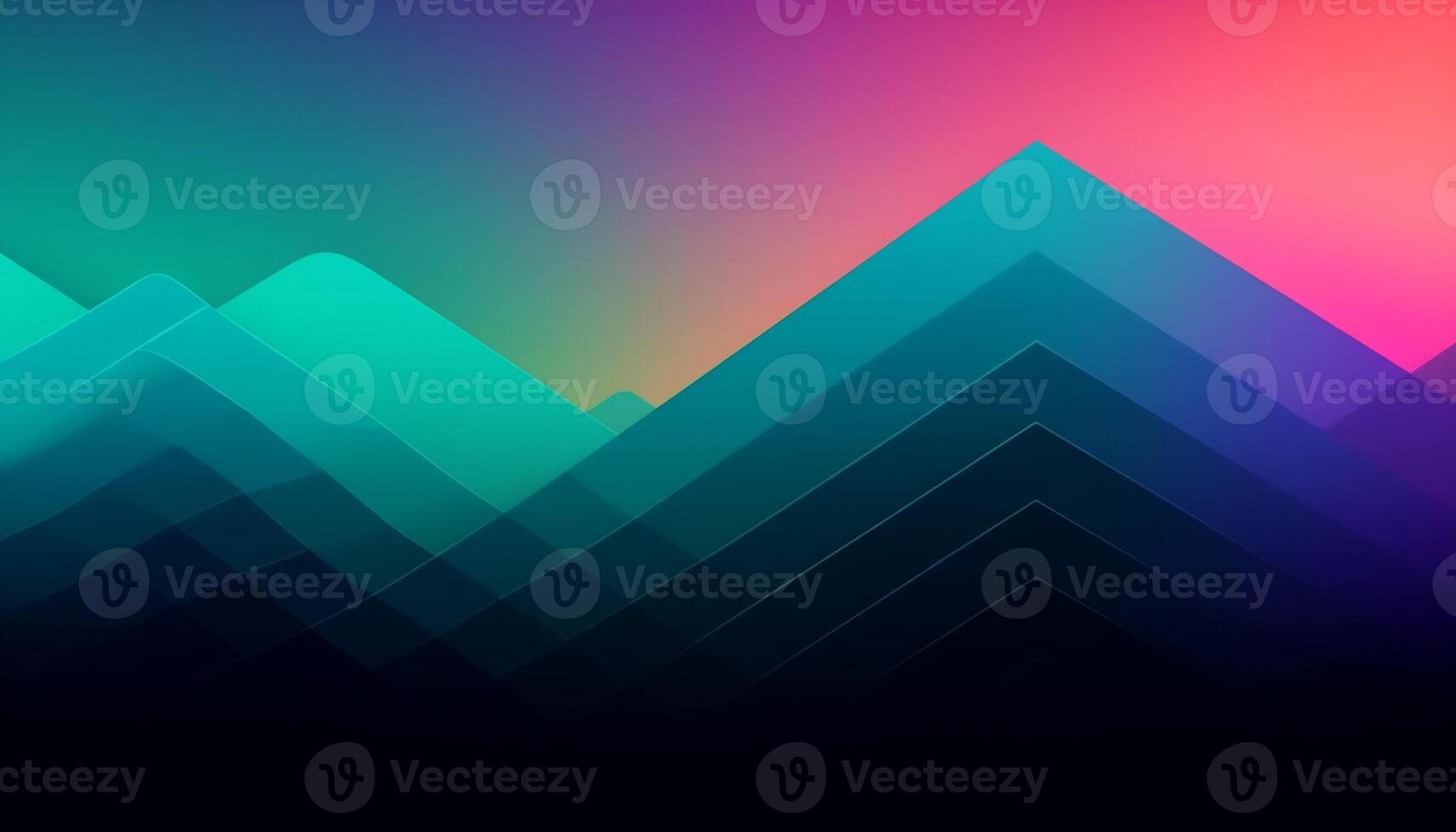 Simple minimalist retro color trendy background abstract colorful wallpaper and backdrop. Artistic digital art 3d rendering geometric line stripe bar element design material. wave. photo