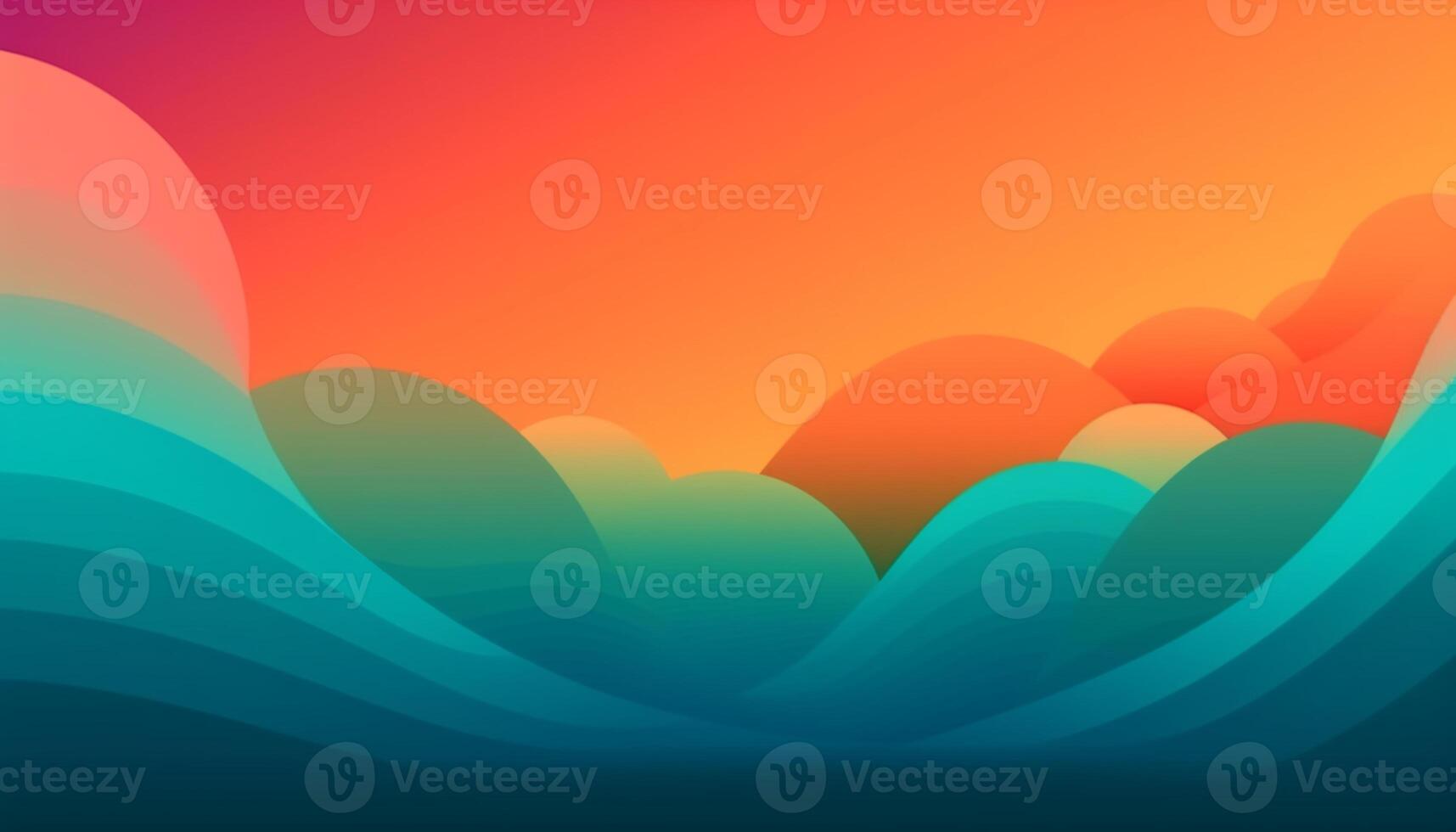 Simple minimalist retro color trendy background abstract colorful wallpaper and backdrop. Artistic digital art 3d rendering geometric line stripe bar element design material. wave. photo