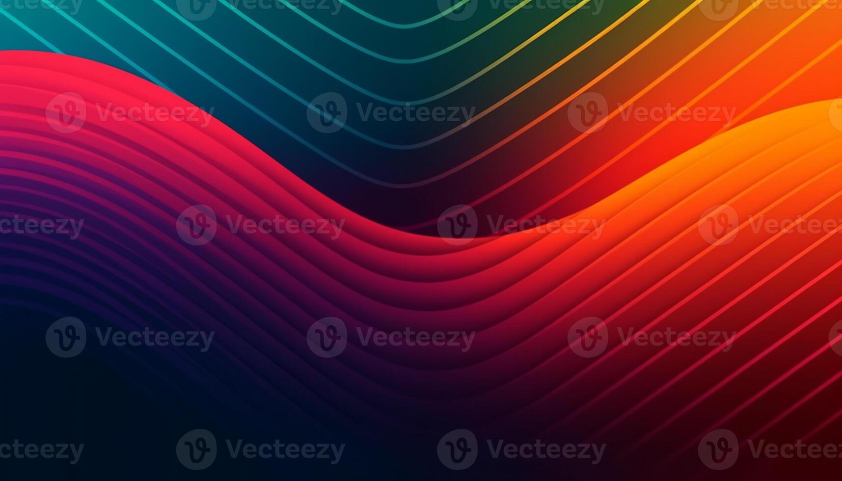 Simple minimalist retro color trendy background abstract colorful wallpaper and backdrop. Artistic digital art 3d rendering geometric line stripe bar element design material. wave. photo