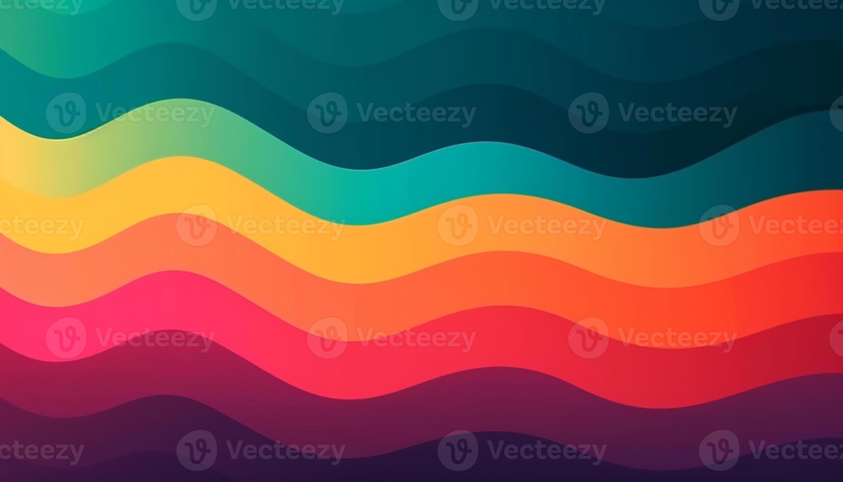Simple minimalist retro color trendy background abstract colorful wallpaper and backdrop. Artistic digital art 3d rendering geometric line stripe bar element design material. wave. photo