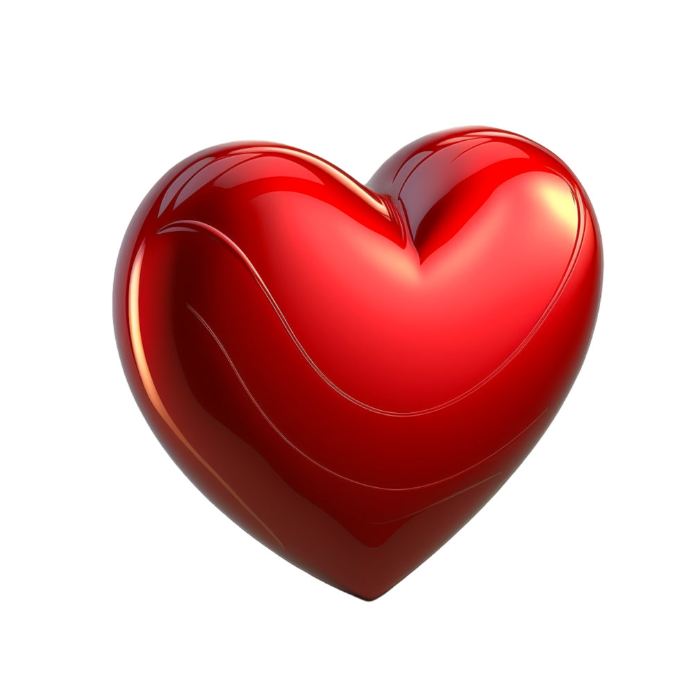 Valentines Day 3d Stereo Love Red Heart png