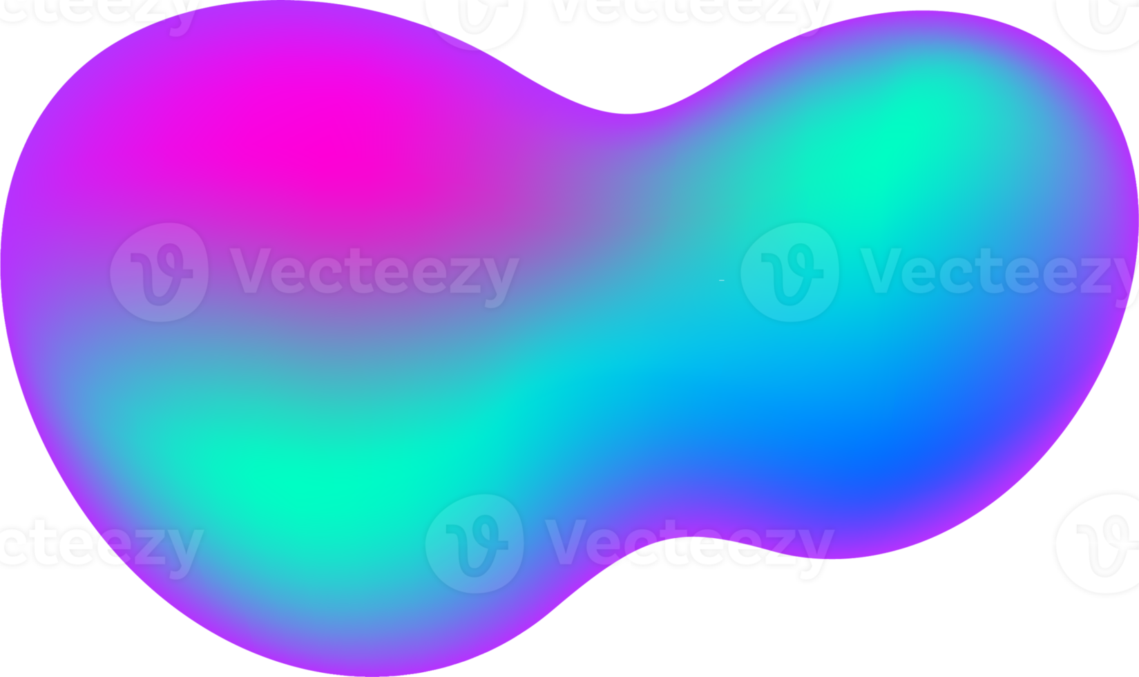 Gradient blob shape. Abstract organic random form. Liquid fluid background. Amoeba bubble and splash. Memphis element png