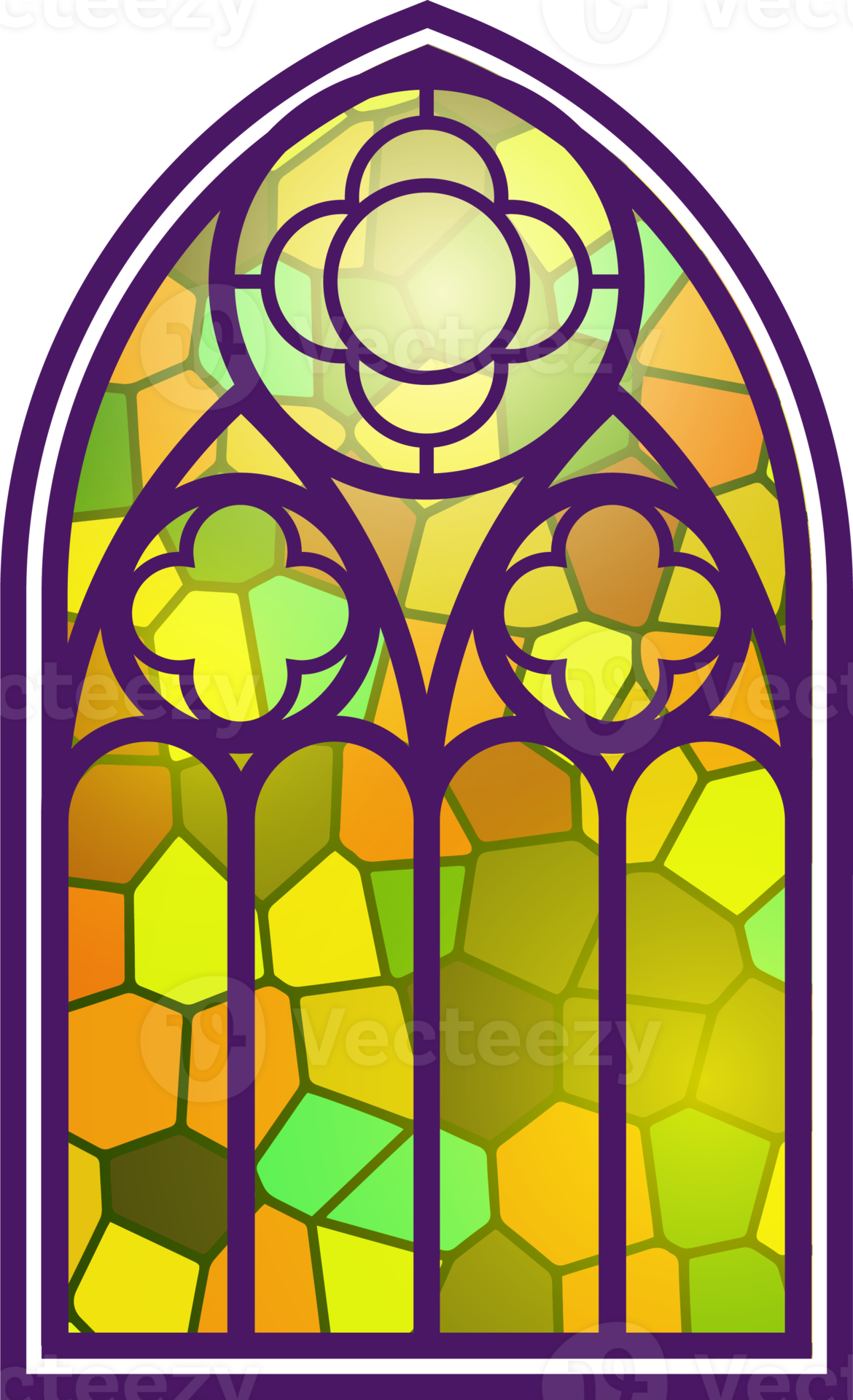 Free Gothic Window Vintage Stained Glass Church Frame Element Of