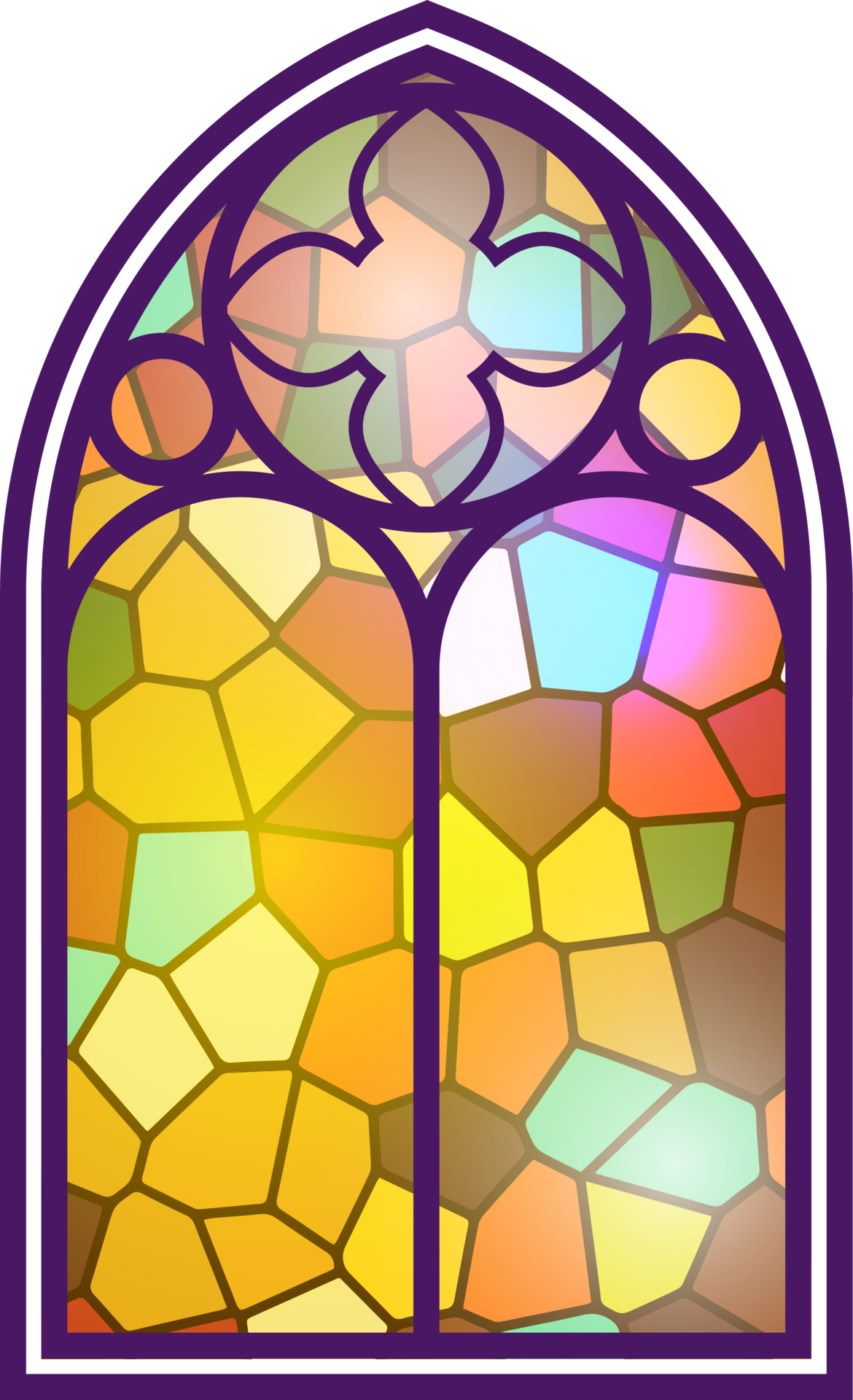 gothic-window-vintage-stained-glass-church-frame-element-of