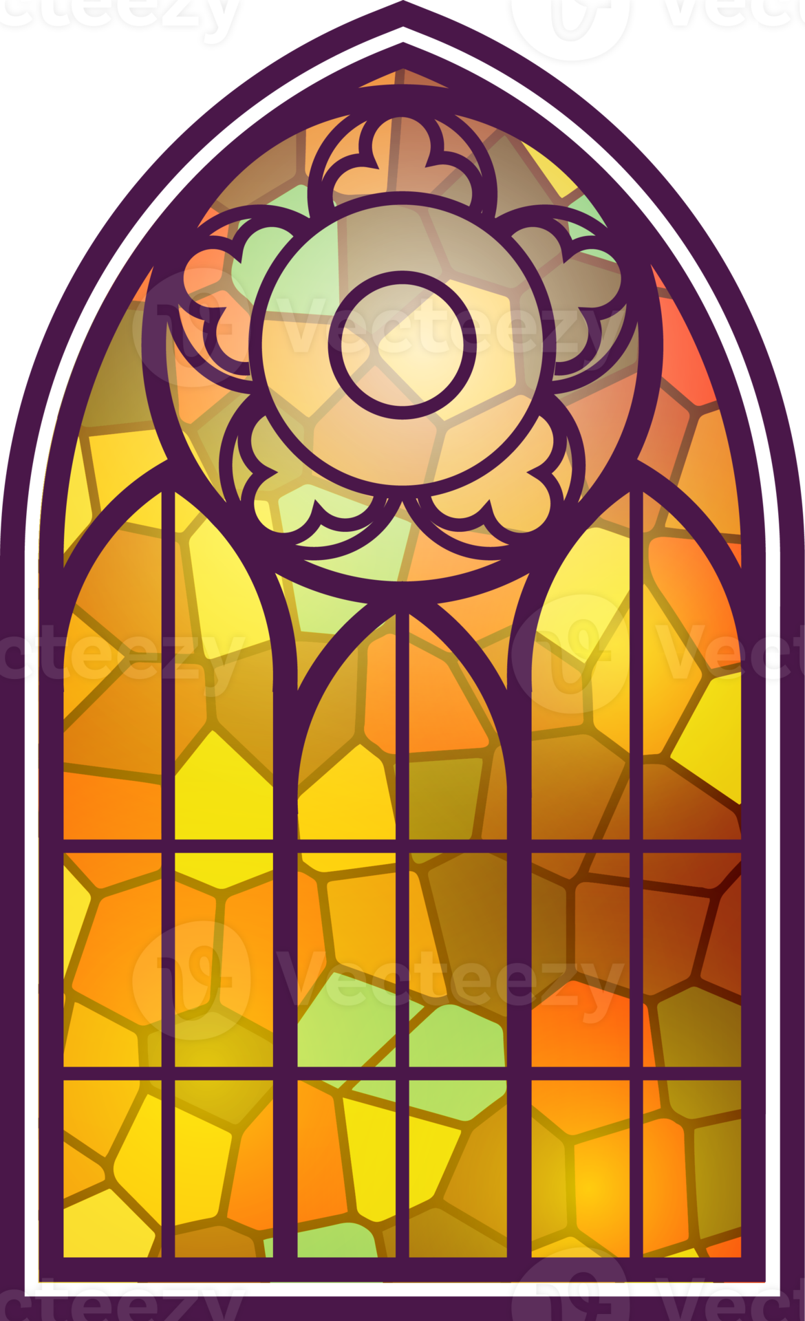 Free Gothic Window Vintage Stained Glass Church Frame Element Of