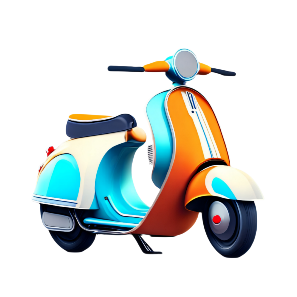 light blue scooter png