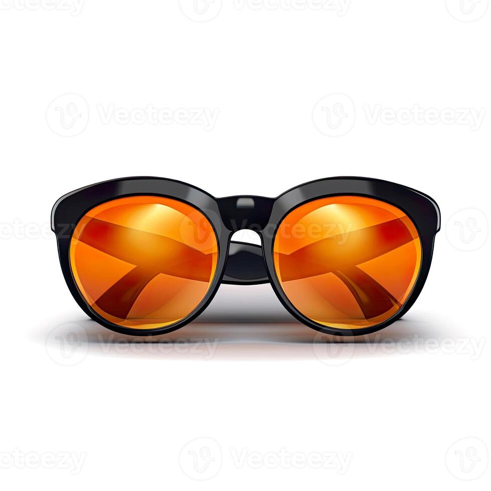 3D design of sunglasses over white background. . photo