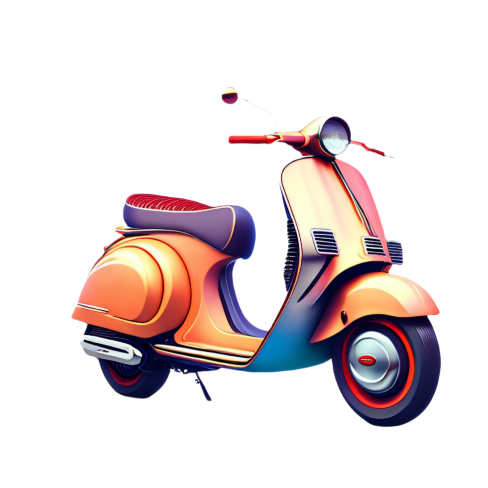 licht bruin scooter van Italië png