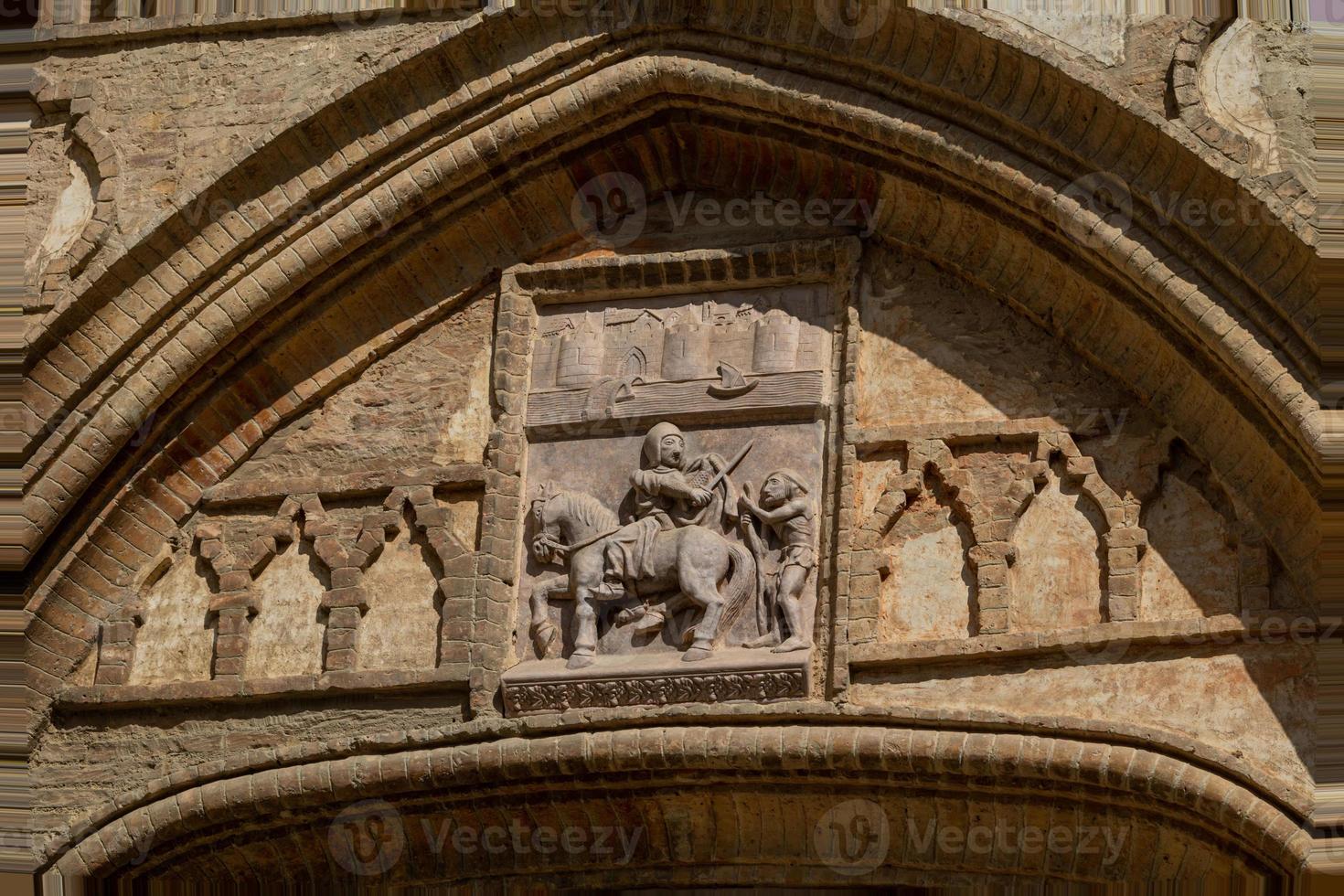 beautiful large historic palace  in saragossa spain on a warm sunny day photo