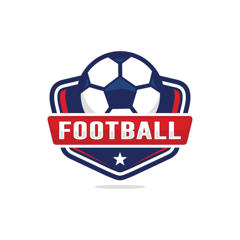 Football soccer logo design vector