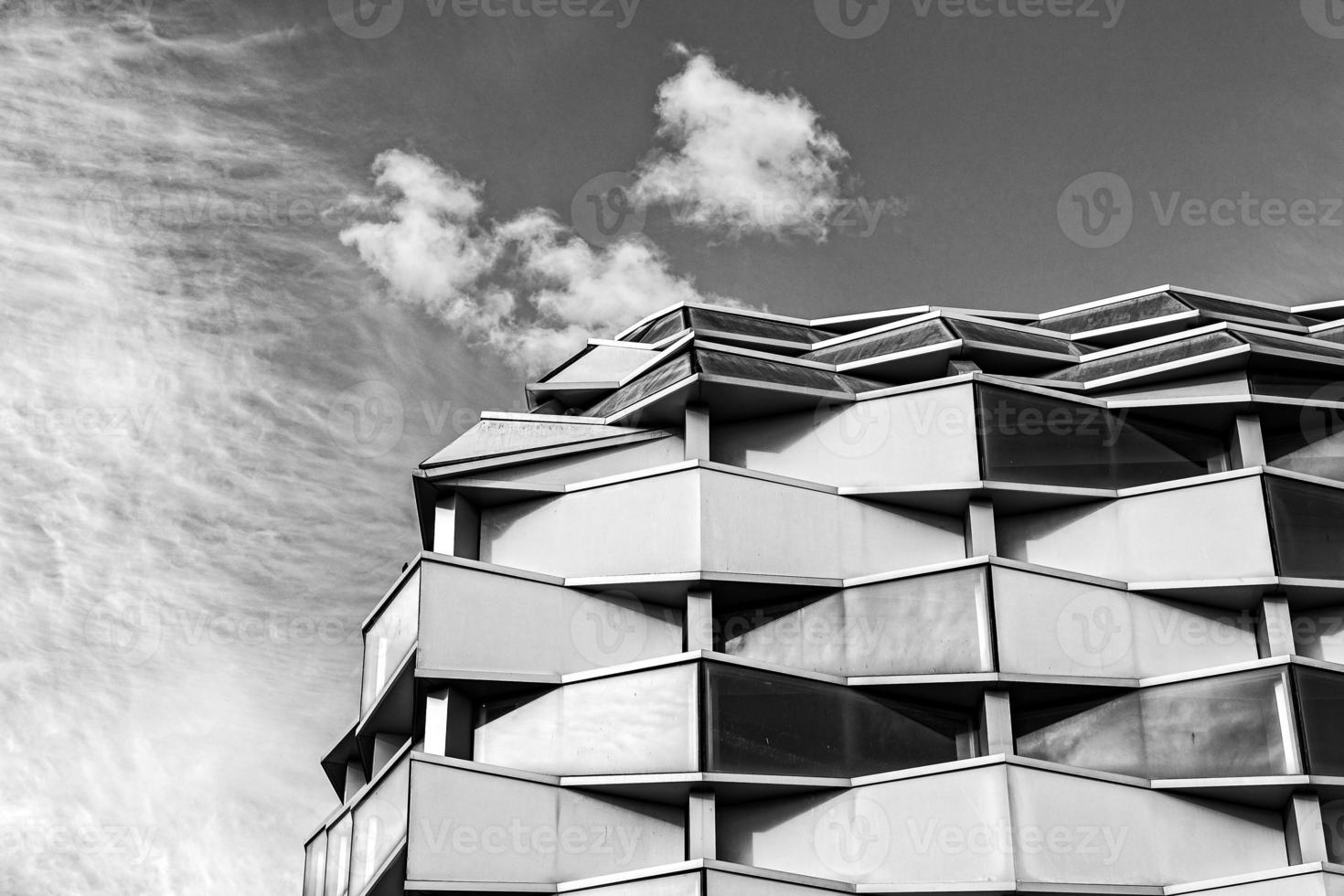 interesting modern building architectural background Zaragoza Spain photo