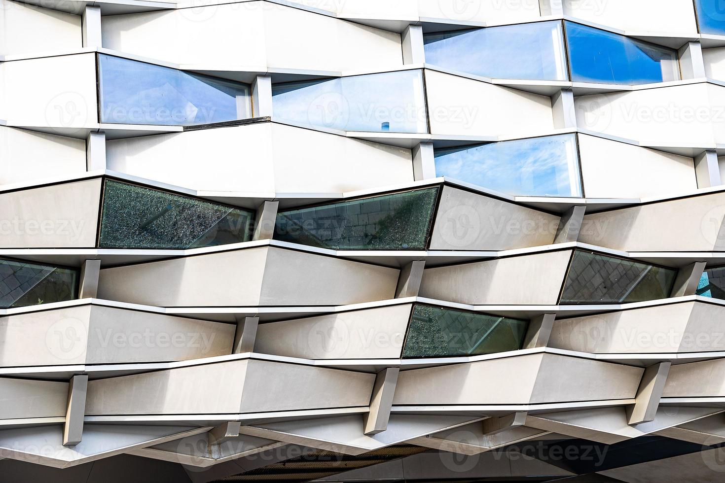 interesting modern building architectural background Zaragoza Spain photo