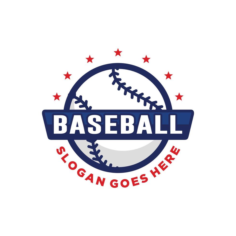 Baseball logo design vector