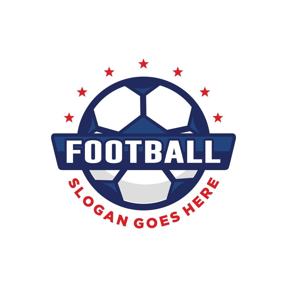Football soccer logo design vector