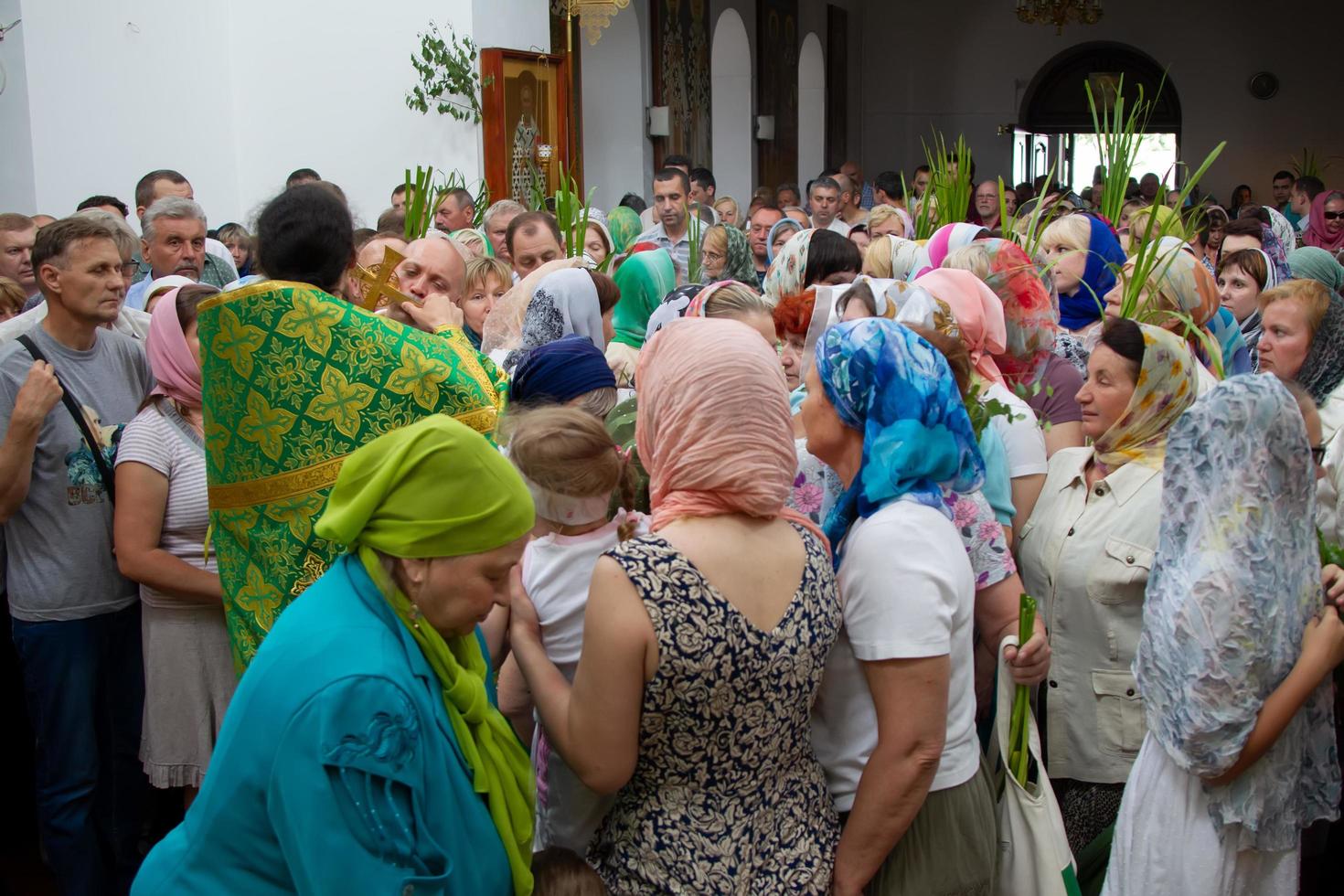 Communion rite in the orthodox church photo