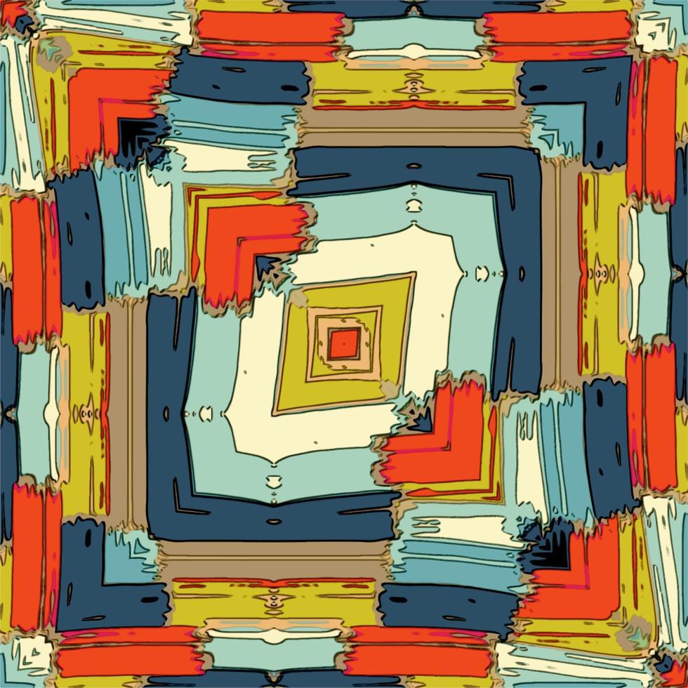 Abstract kaleidoscope background. Beautiful kaleidoscope seamless pattern. Multicolor mosaic texture. Seamless kaleidoscope texture. Unique kaleidoscope design vector