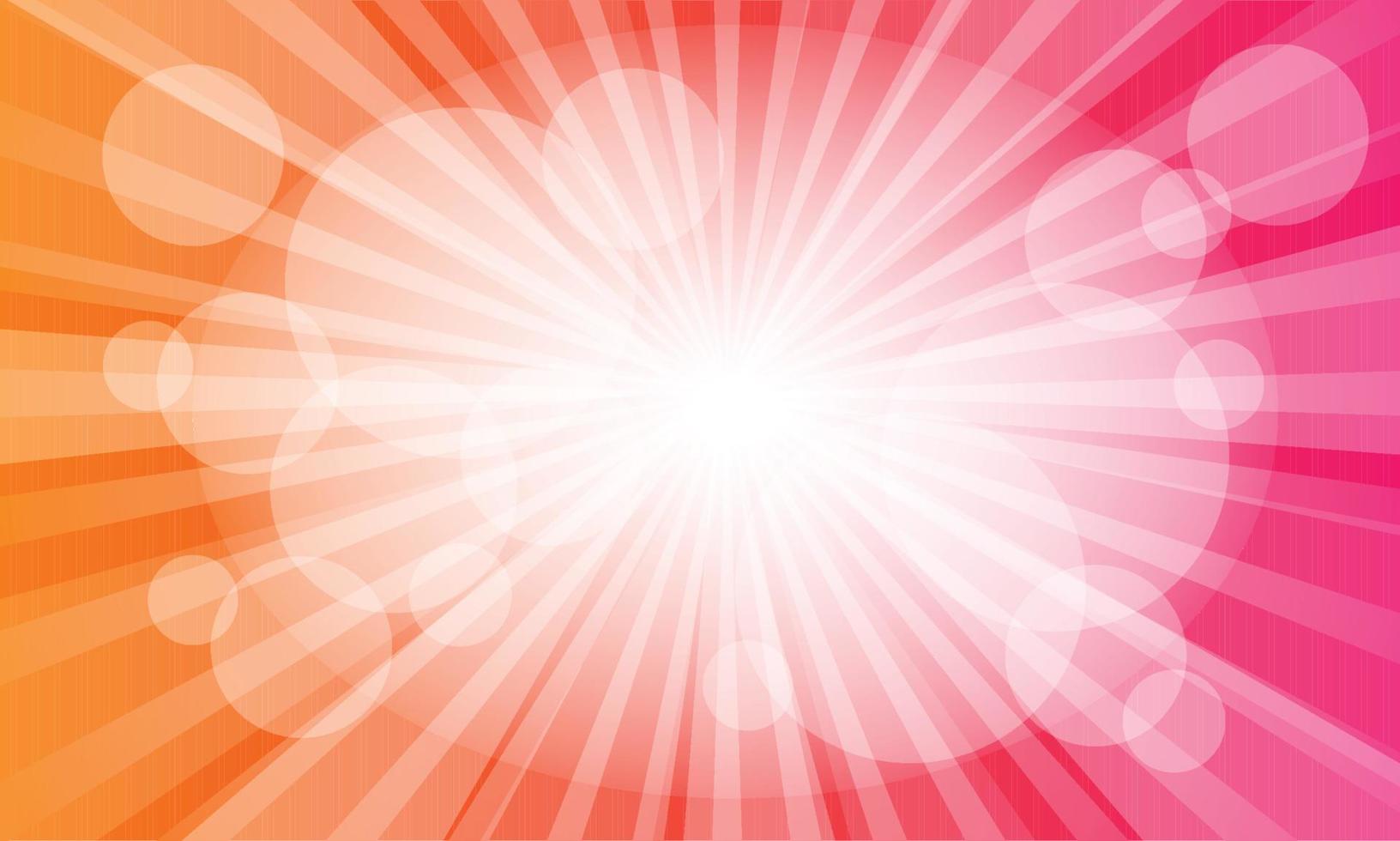 Bright Sunburst with Bokeh Effect Background vector