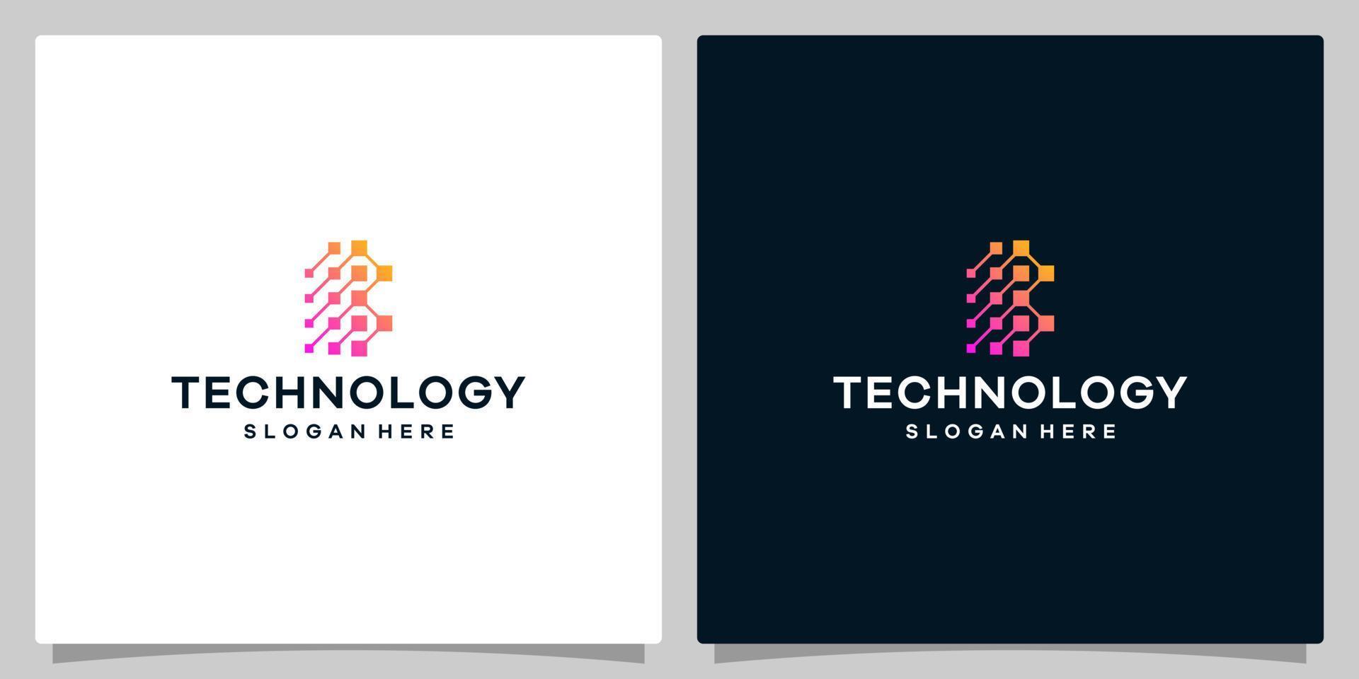 Initial letter B logo design template with tech style digital pixel graphic design vector illustration. Symbol, icon, creative.
