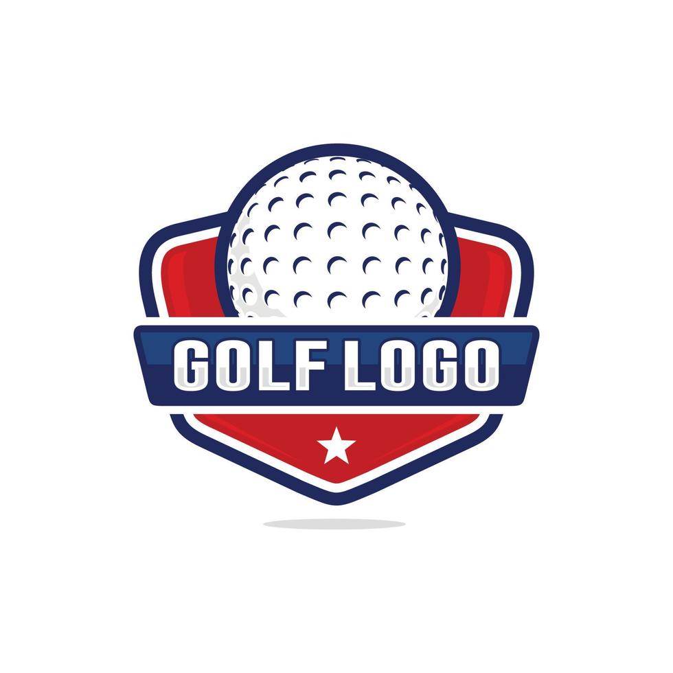 golf logo diseño vector