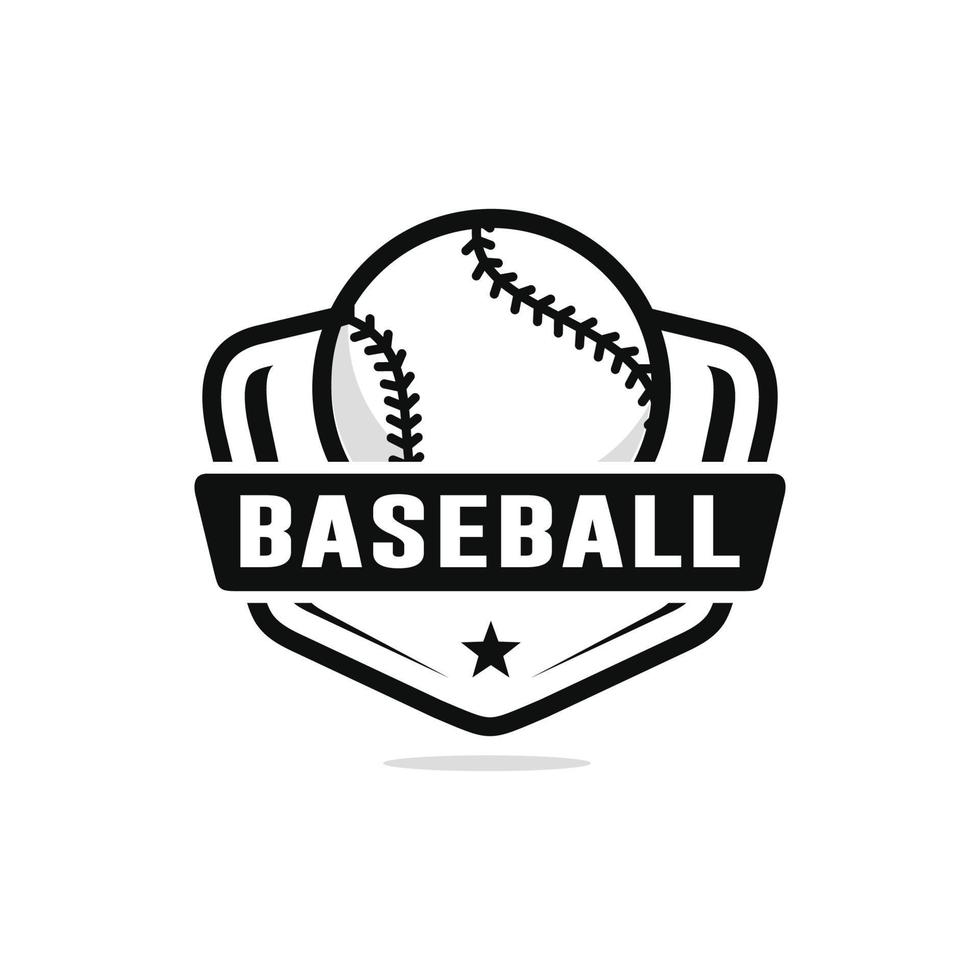 Baseball logo design vector