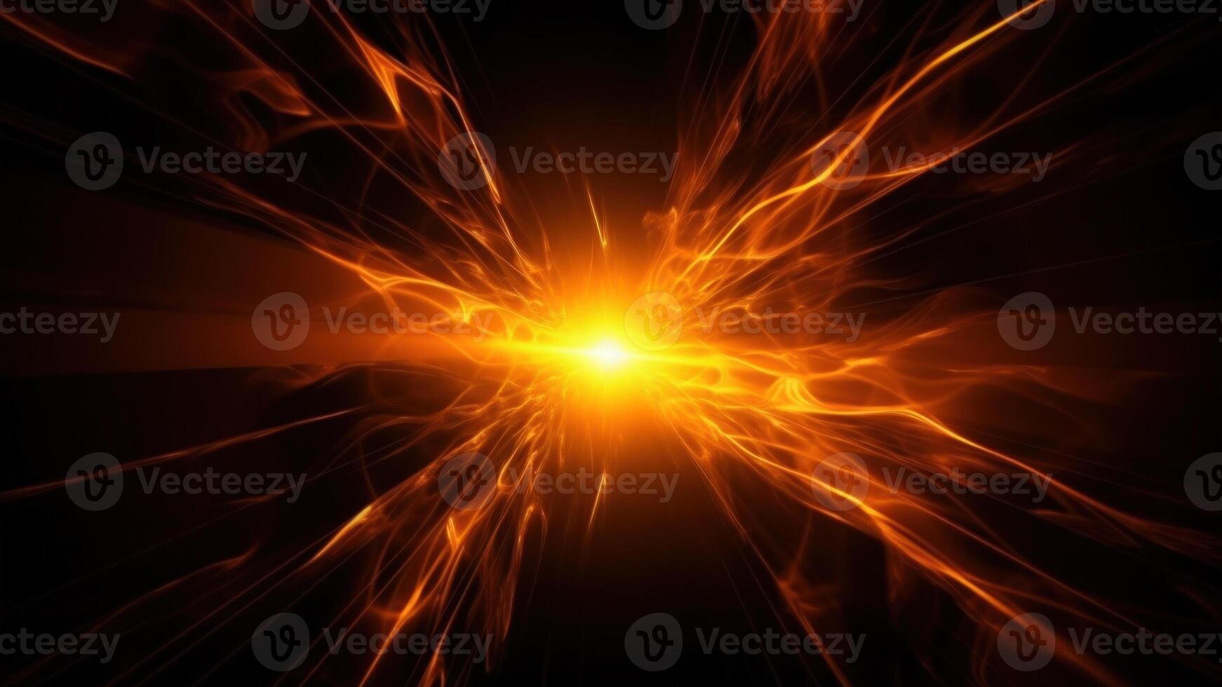 flash yellow light the birth of the universe in space photo