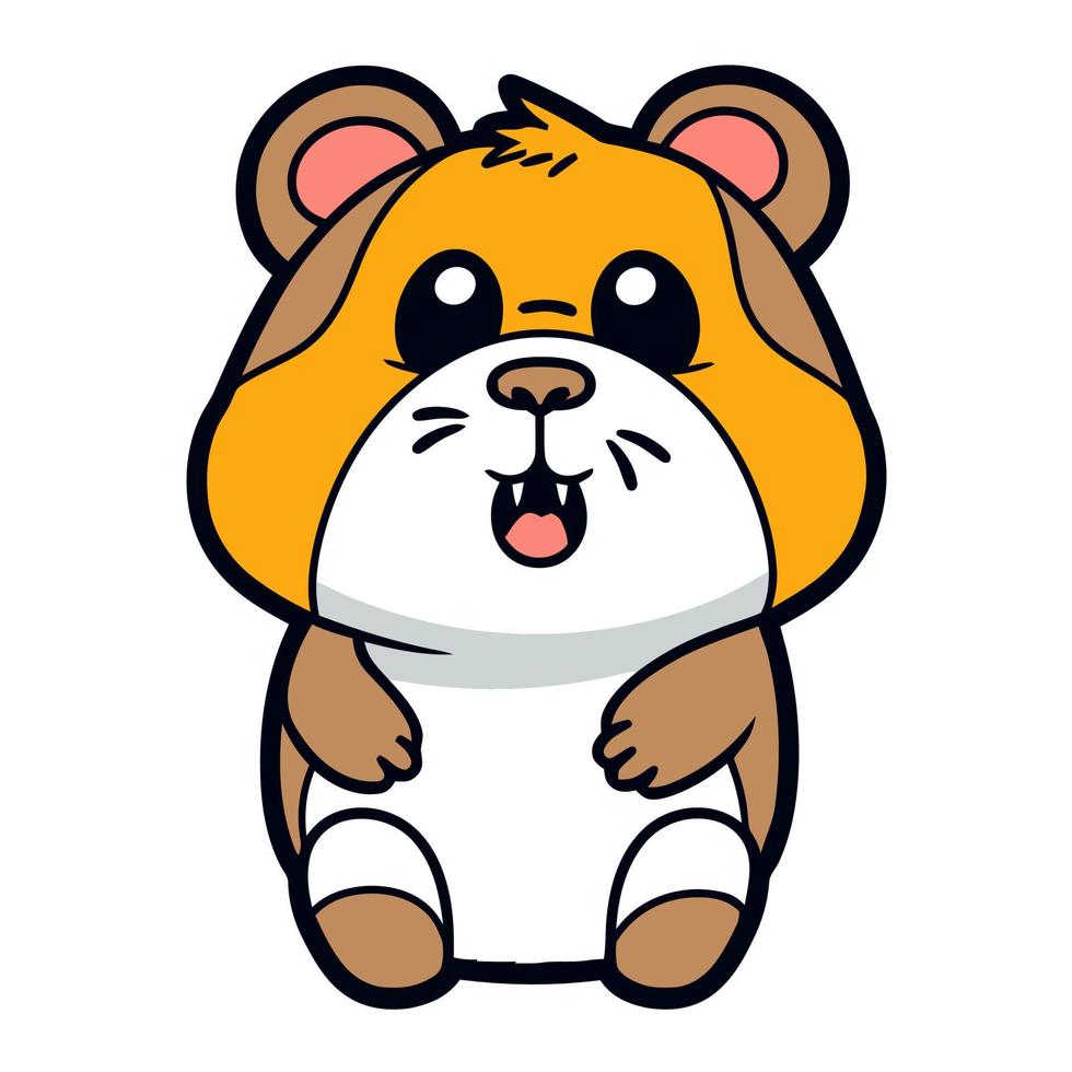 Multicolor Hamster Illustration vector