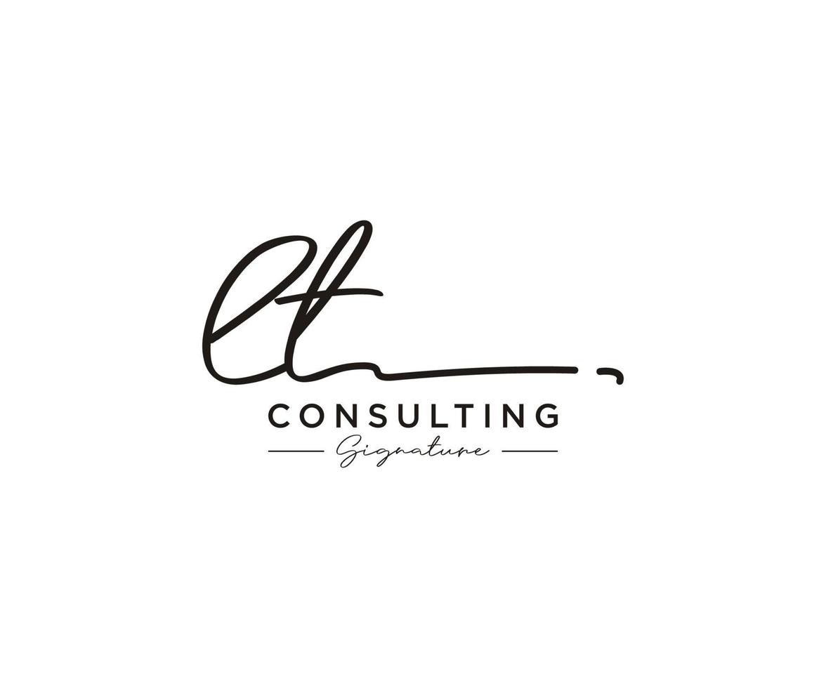 Initial LT signature logo collection template vector. Hand drawn Calligraphy lettering Vector illustration.