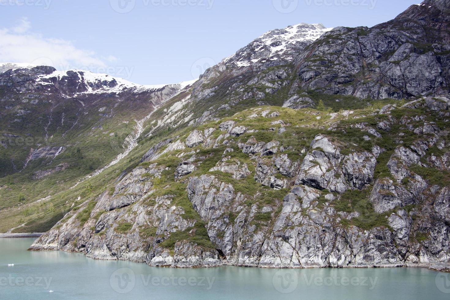 glaciar bahía nacional parque rocoso escarpado paisaje foto